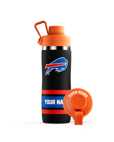 Black Custom NFL Stainless Steel Bottle Q4